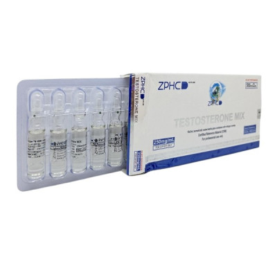 Testostérone mélangée 250 mg/ml, 1 ml, ZPHC