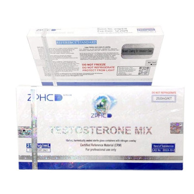 Testostérone mélangée 250 mg/ml, 1 ml, ZPHC